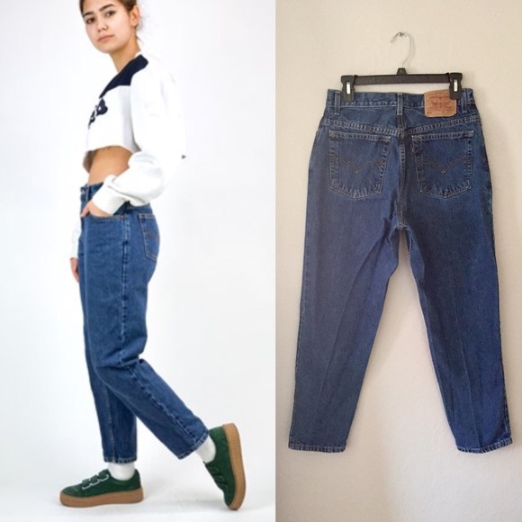 Levi's Denim - Vintage Levi's 550 dark wash mom jeans
